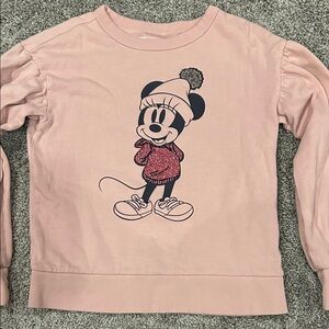 GAP Pink Minnie Mouse Crew Neck Sweater